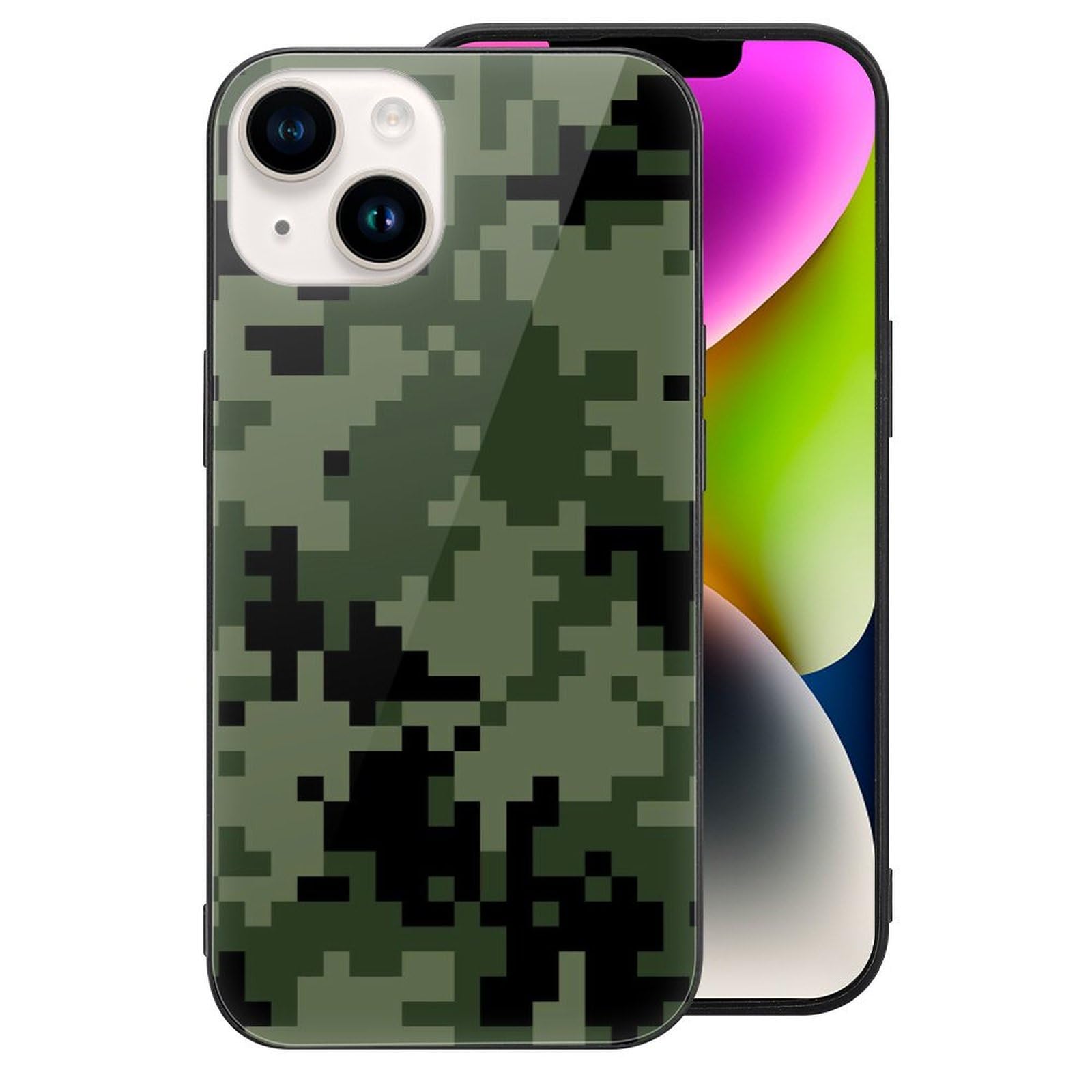 Amazon.co.jp: 迷彩柄 カモフラージュ (8) スマホケース iPhone 7P/8P